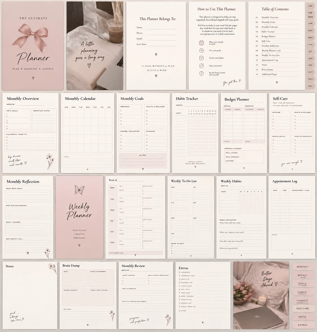 DIGITAL PLANNER - send your email and receive in 24 hours