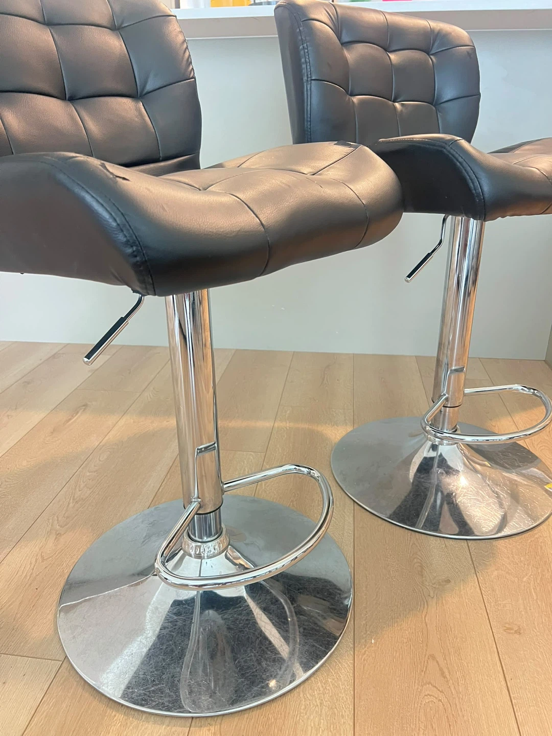 Free Two Black Adjustable Bar Stools - photo 3
