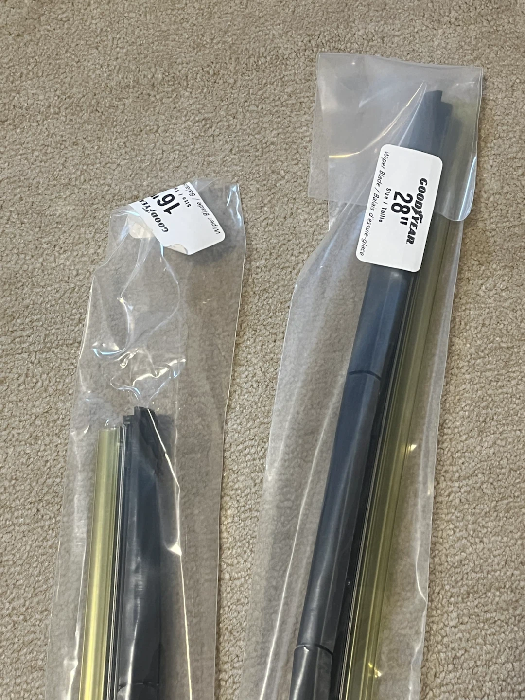 Brand New Goodyear Wiper Blades Set (28" & 16")