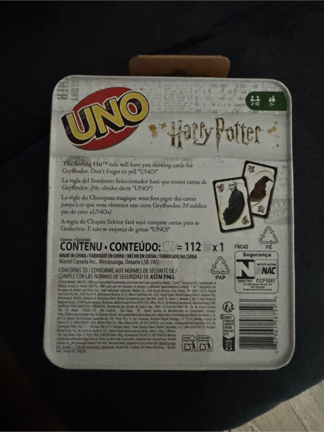UNO Harry Potter Card Game in Tin - photo 2