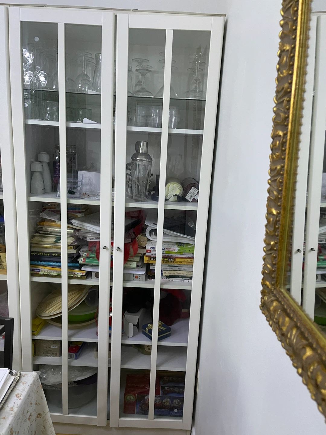 $200 for two IKEA Billy Glass Door Bookcase