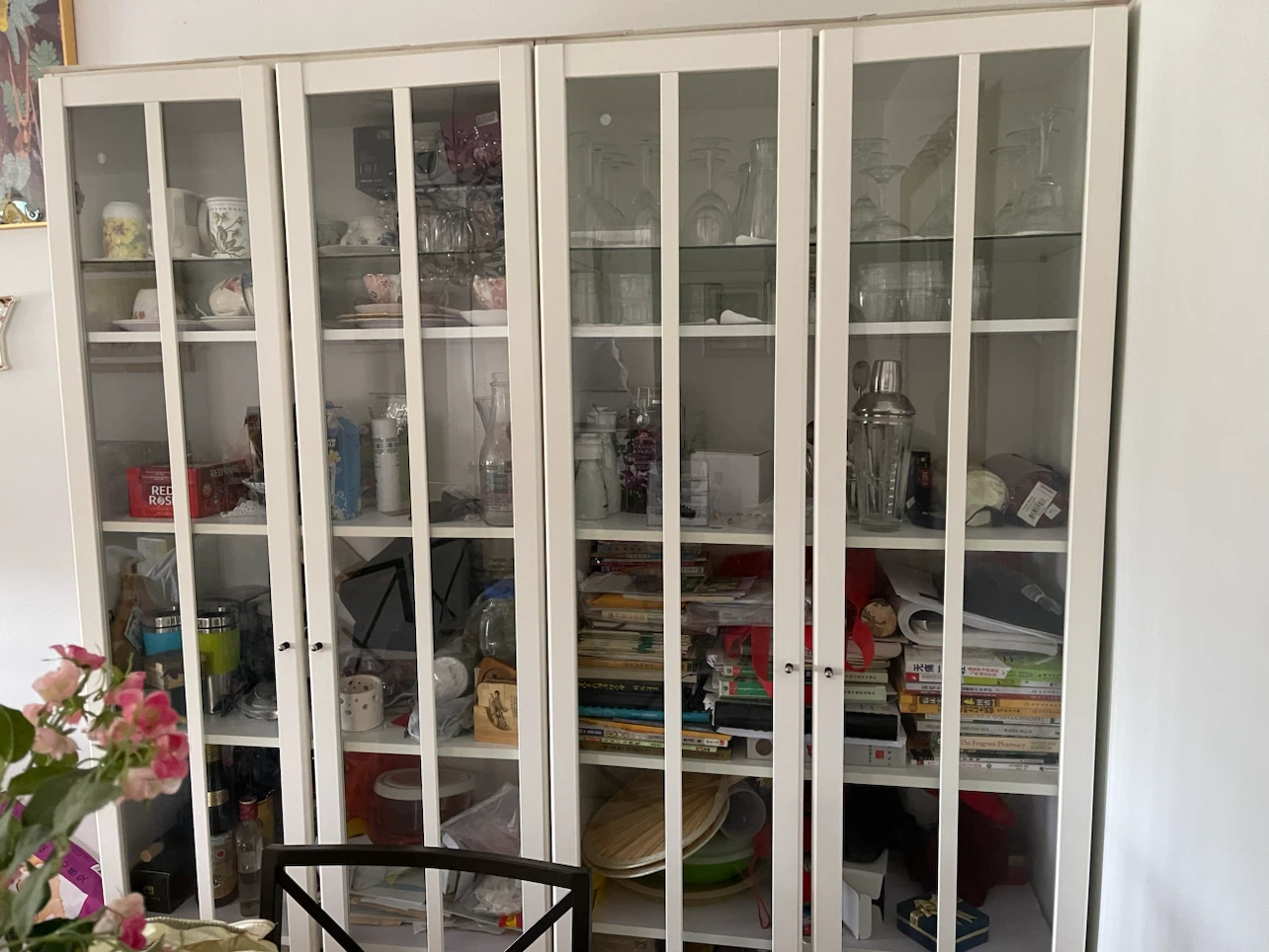 $200 for two IKEA Billy Glass Door Bookcase - photo 2