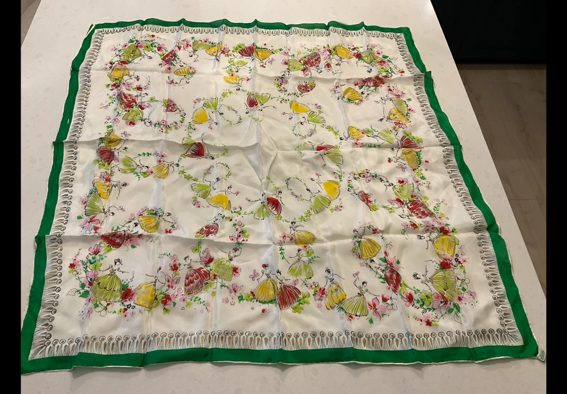 Vintage Hand Rolled Scarf