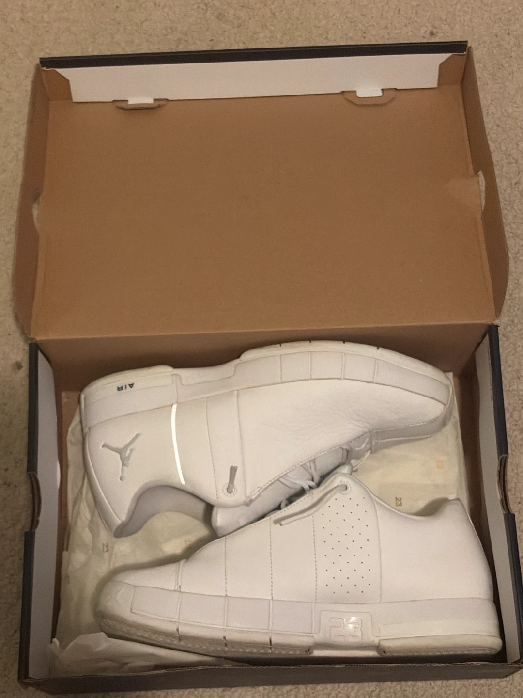 Nike Jordan 1 Retro Low White Sneakers - photo 2