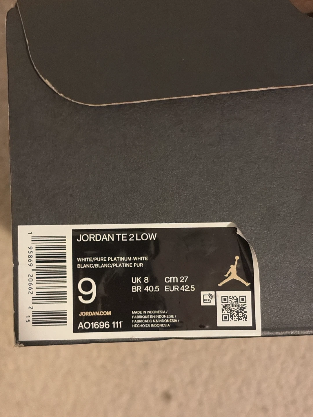 Nike Jordan 1 Retro Low White Sneakers - photo 3