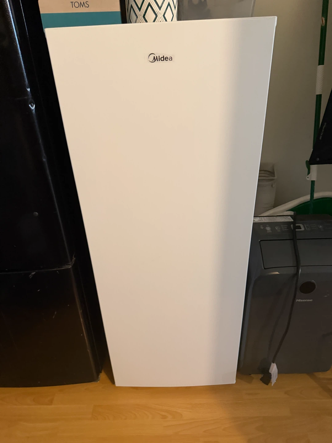 Midea White Upright Freezer