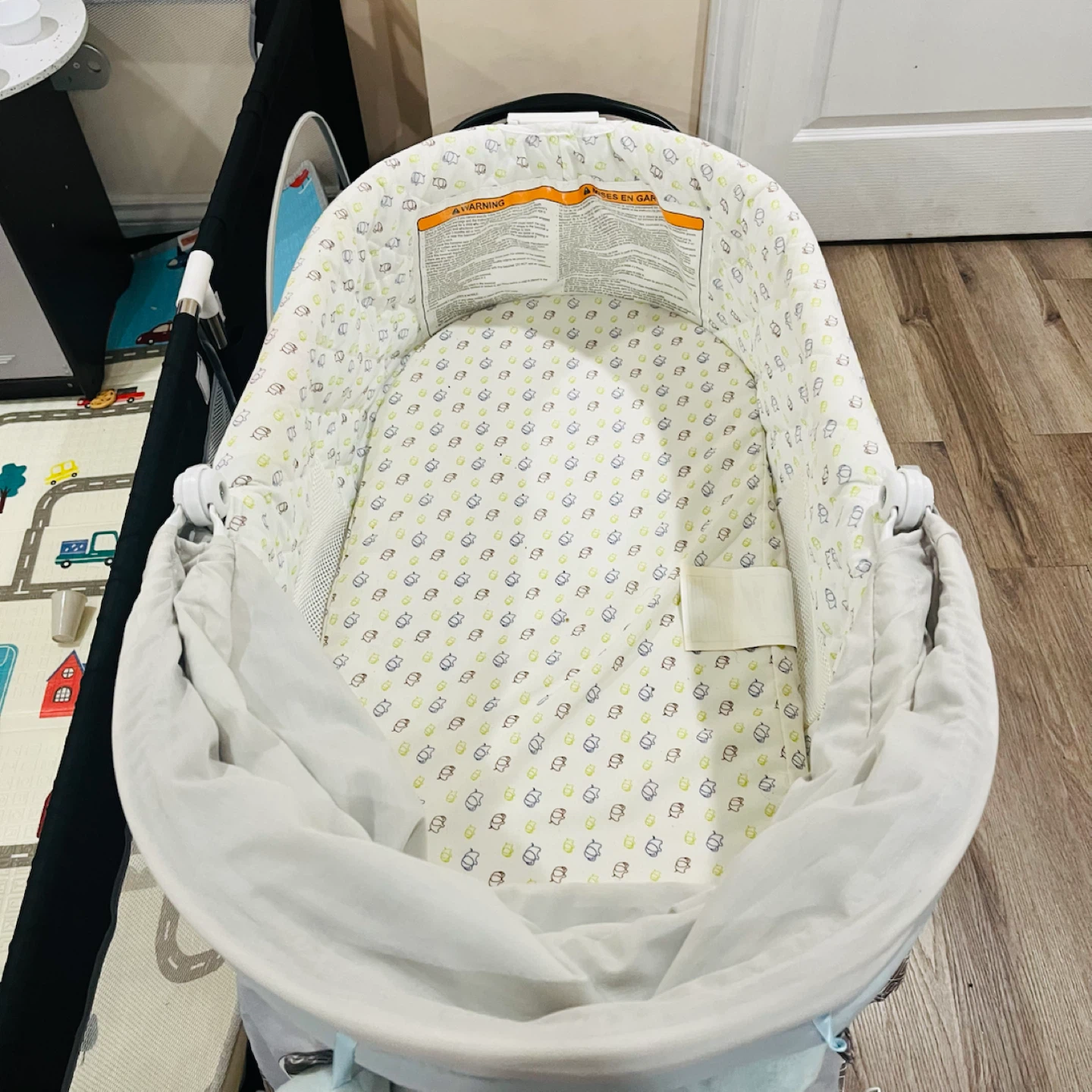 Baby Bassinet with Elephant Pattern - photo 4