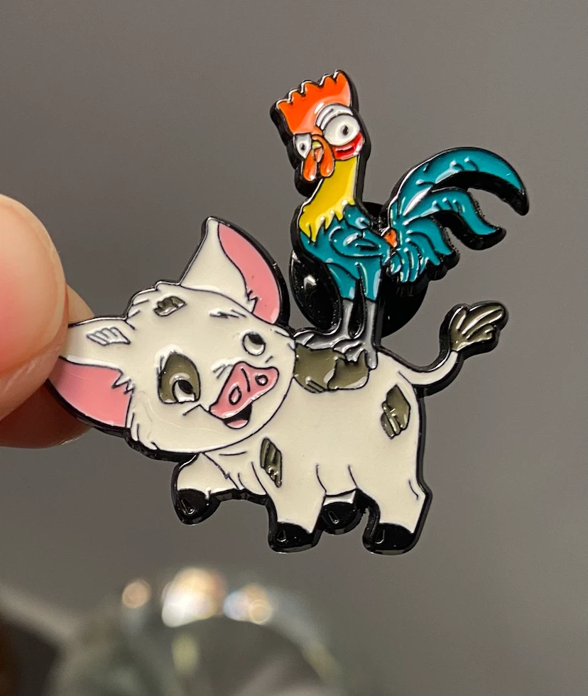 Disney Moana Pua and Hei Hei Enamel Pin