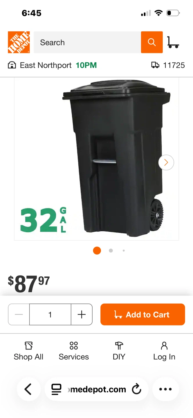 Toter 32-Gallon Wheeled Trash Can - photo 5