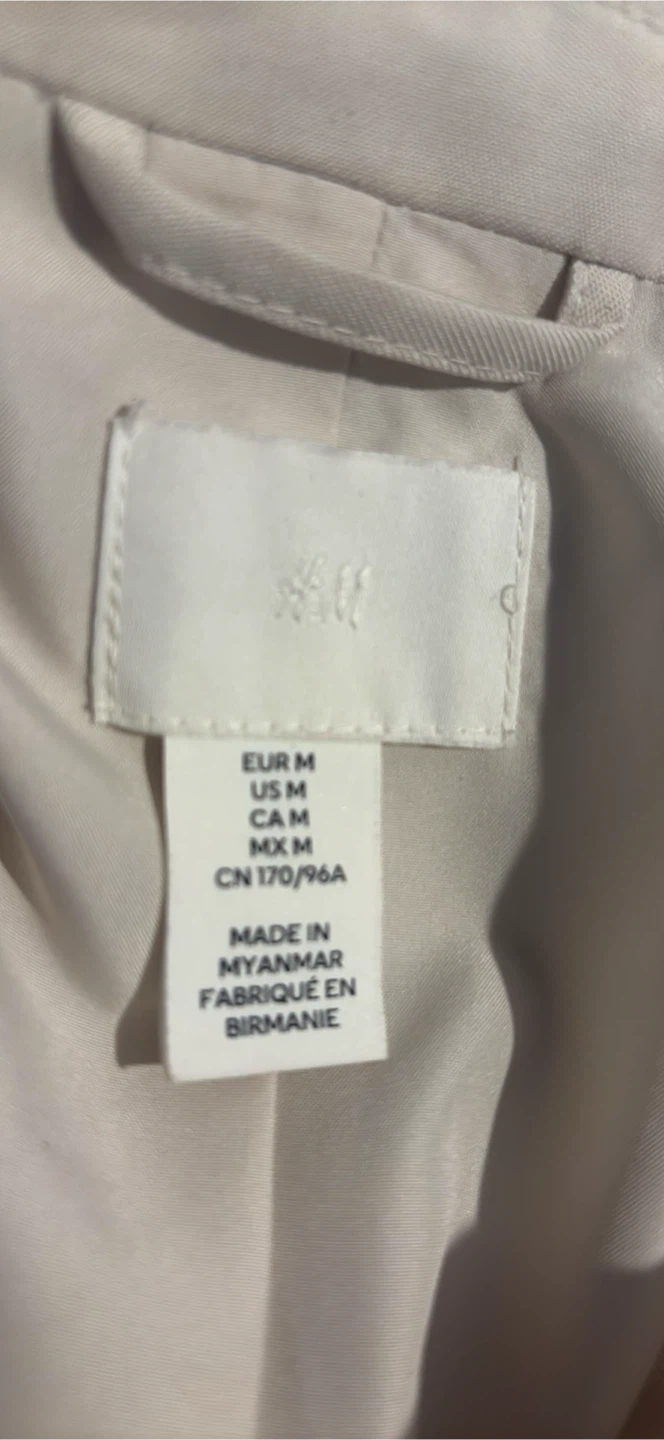 H&M Cream Blazer - Medium - photo 4