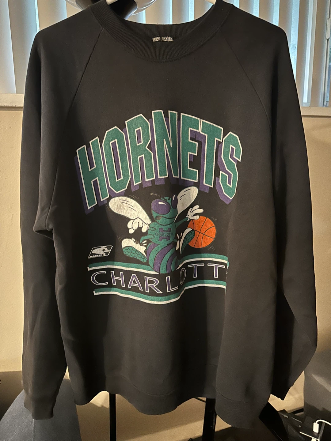 Vintage 90s Charlotte Starter Hornets Sweatshirt
