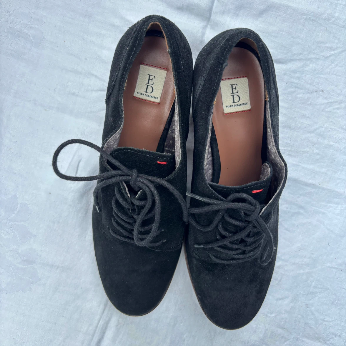 ED Ellen DeGeneres black suede oxfords - photo 2