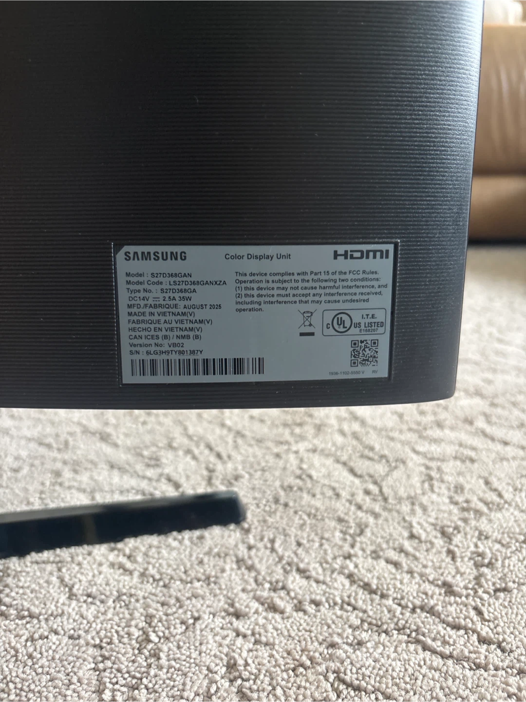 Samsung Essential S3 27" Curved Monitor (100Hz) - photo 4