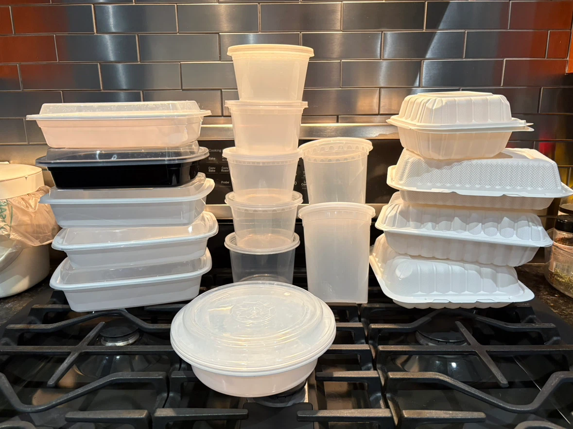 Free clean Food Storage Containers takeout organizer
