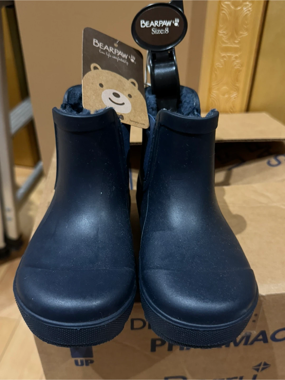 Bearpaw Navy Boots Size 8