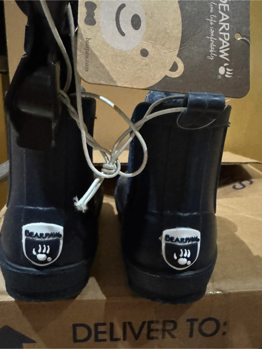 Bearpaw Navy Boots Size 8 - photo 2