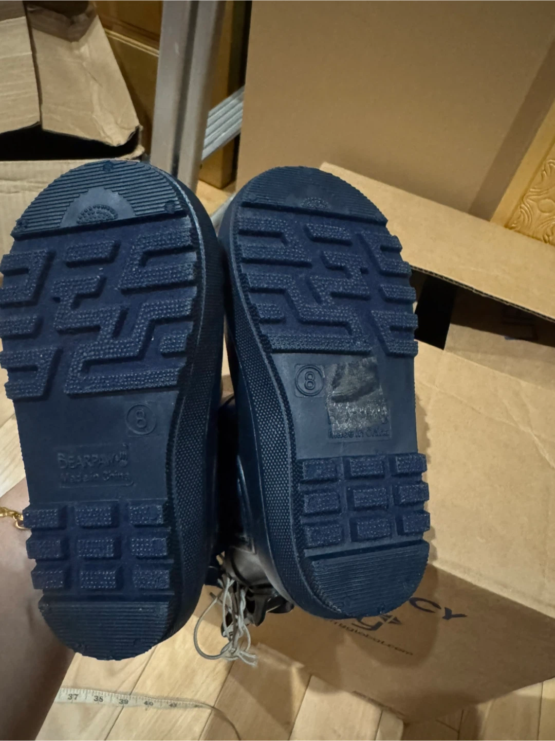 Bearpaw Navy Boots Size 8 - photo 4
