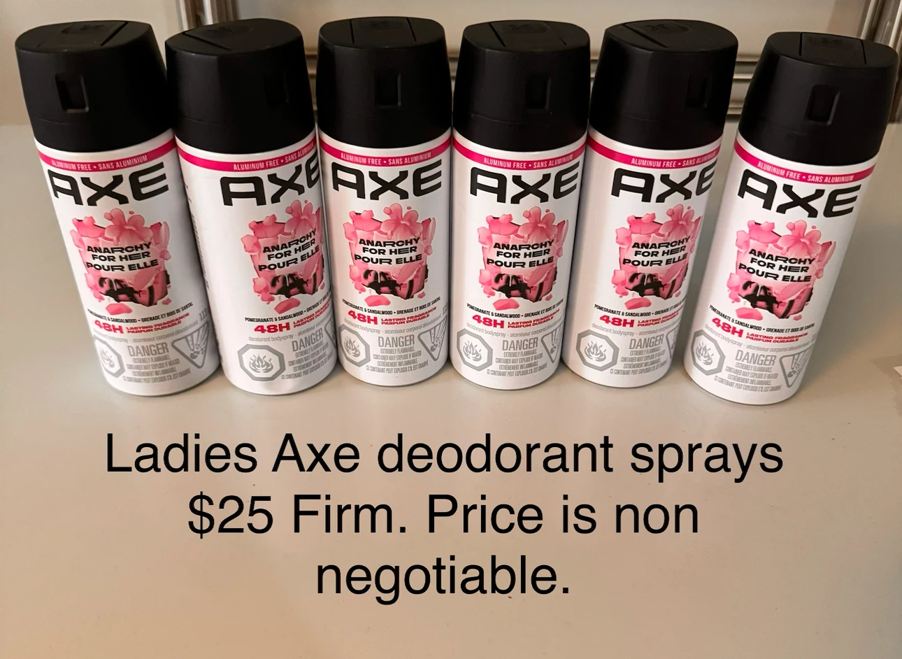 6 Axe Anarchy for Her Deodorant Sprays