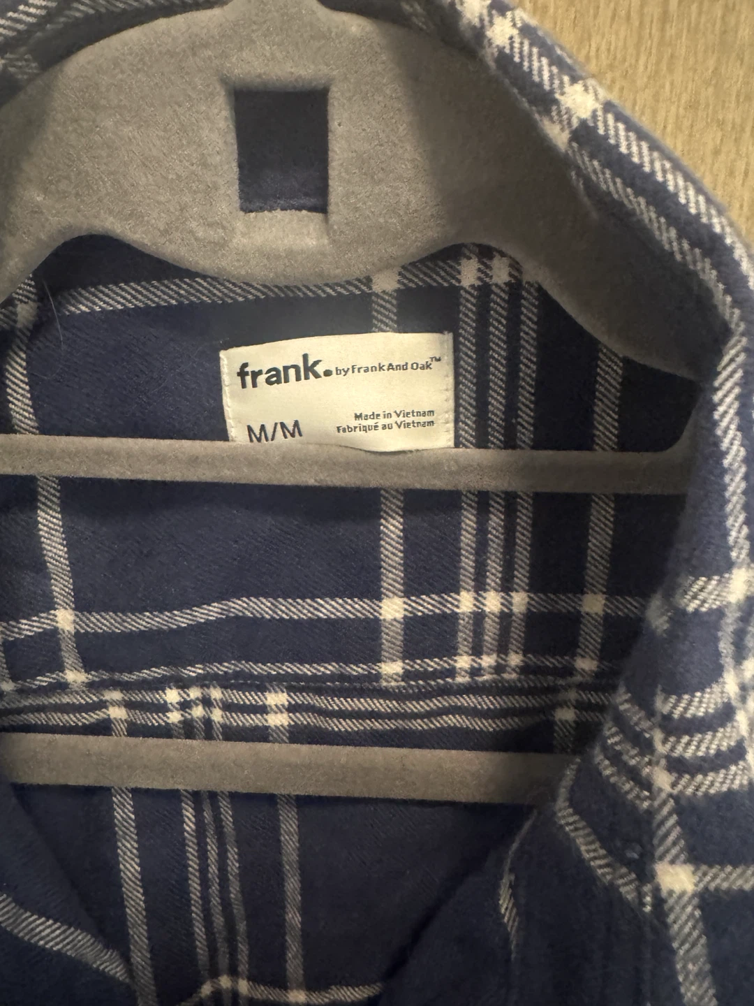 Frank and Oak Blue Plaid Shirt - photo 2