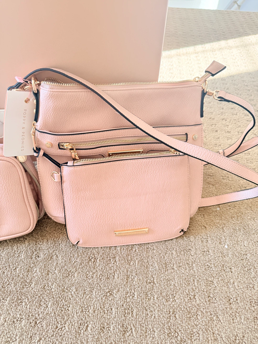Poppy & Peonies Everyday Crossbody in Blush - photo 3