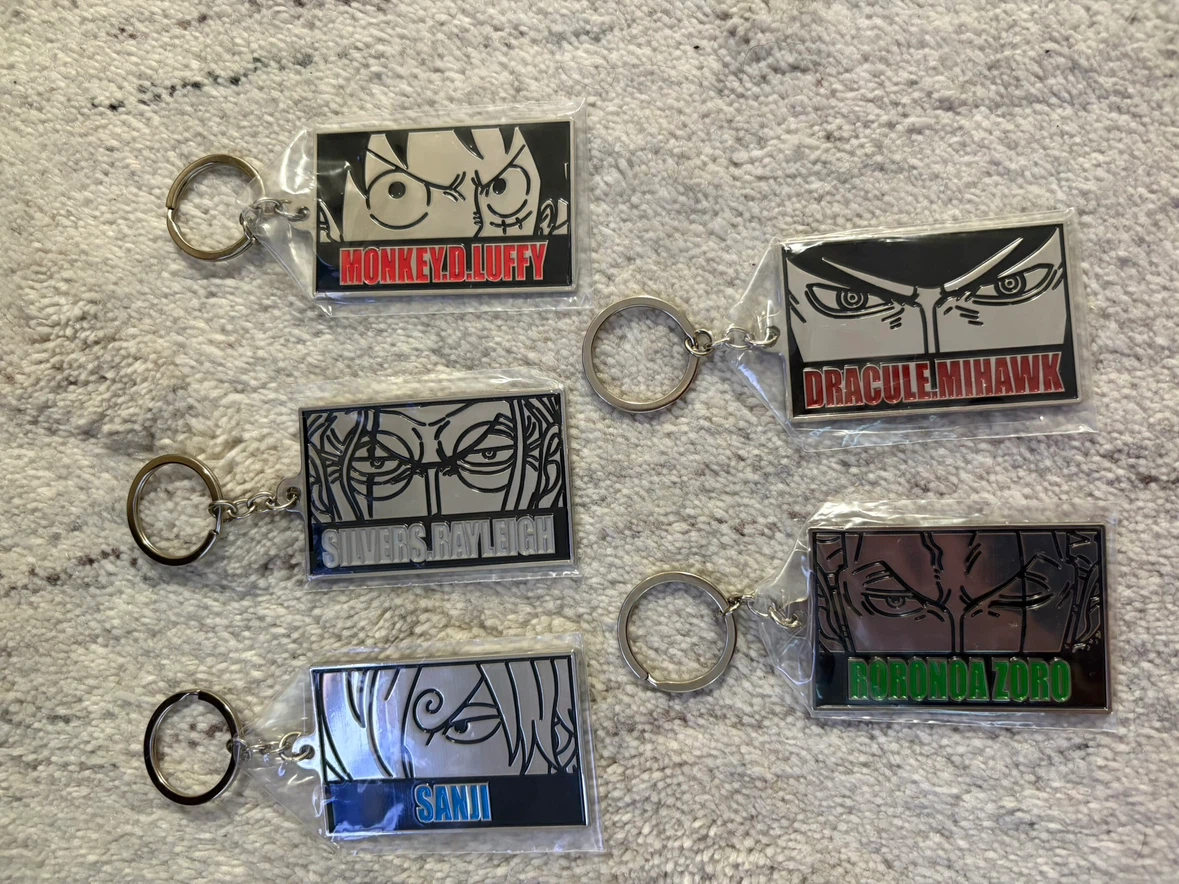 Official One Piece keychains Japan anime cosplay