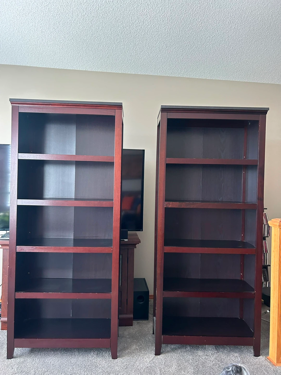 Tall Dark Wood Bookshelf - photo 3