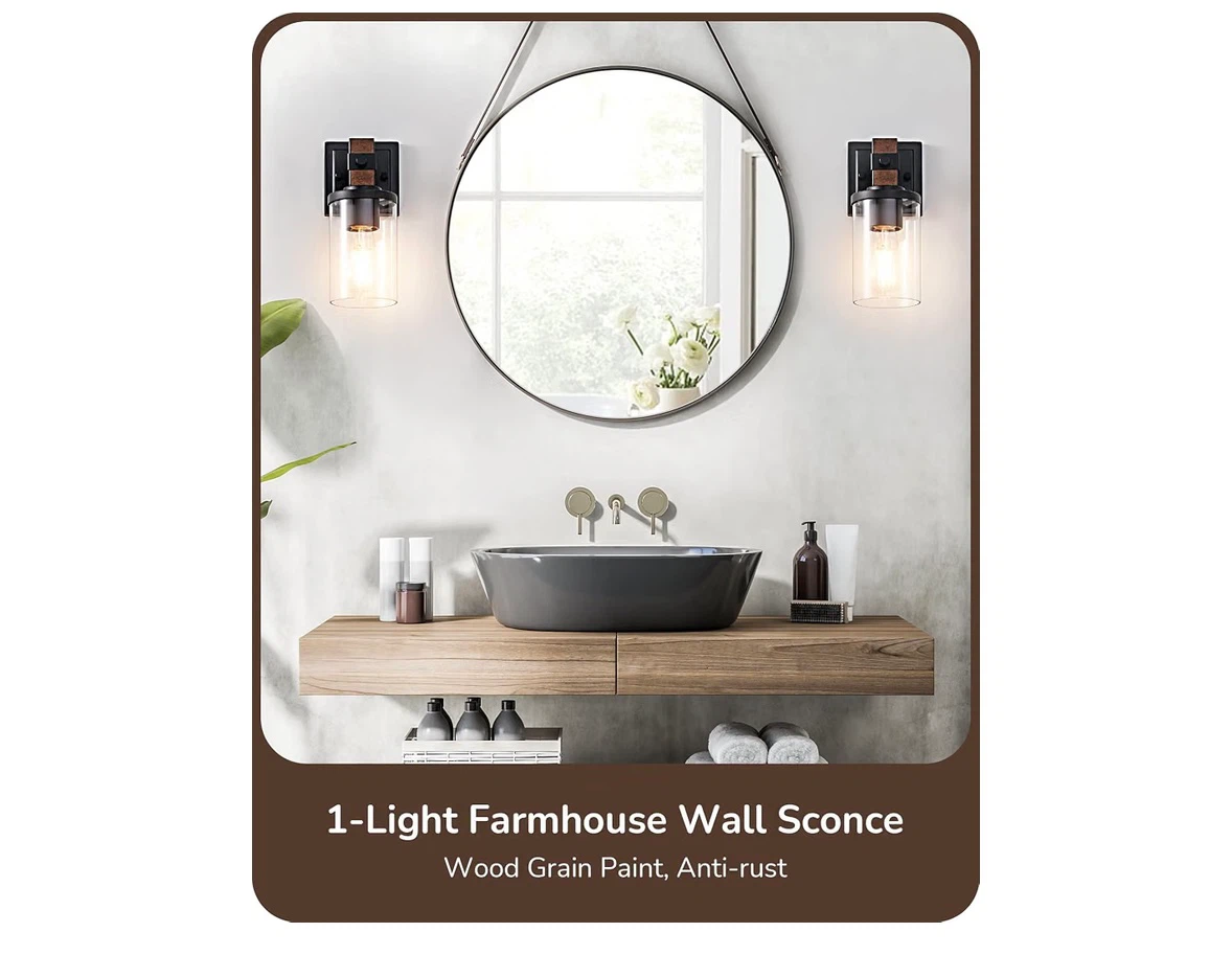 EDISHINE Farmhouse Wall Sconces (Set of 2) - photo 4