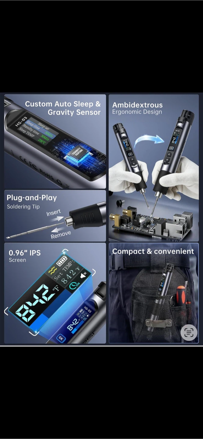 FNIRST HS-03 Portable Soldering Iron Kit - photo 3