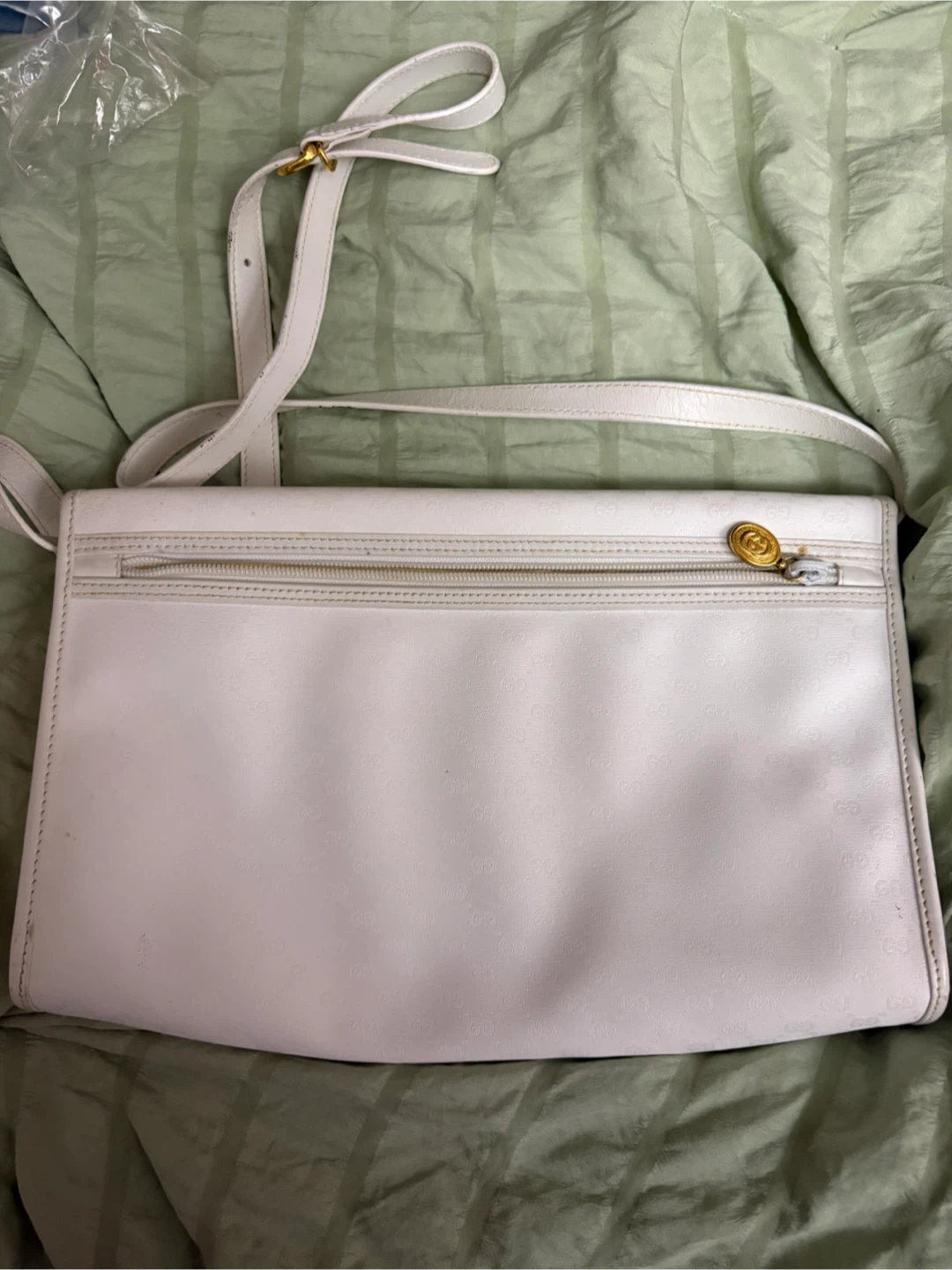 Gucci White Leather Shoulder Bag - photo 2