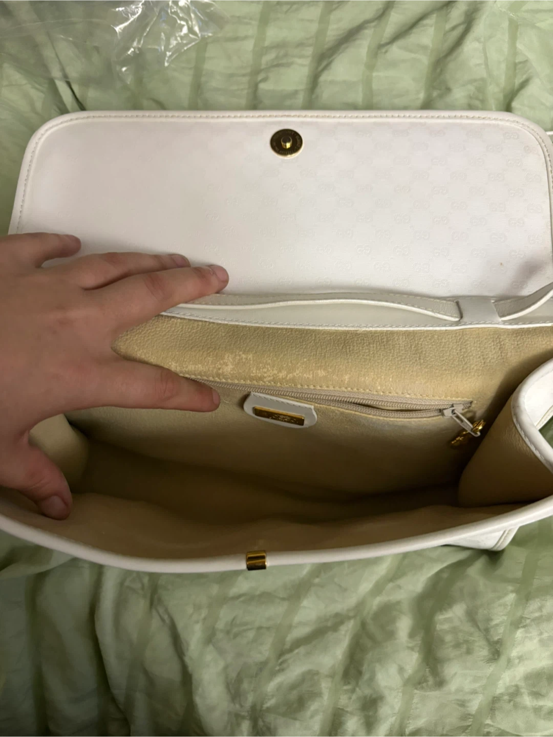 Gucci White Leather Shoulder Bag - photo 5