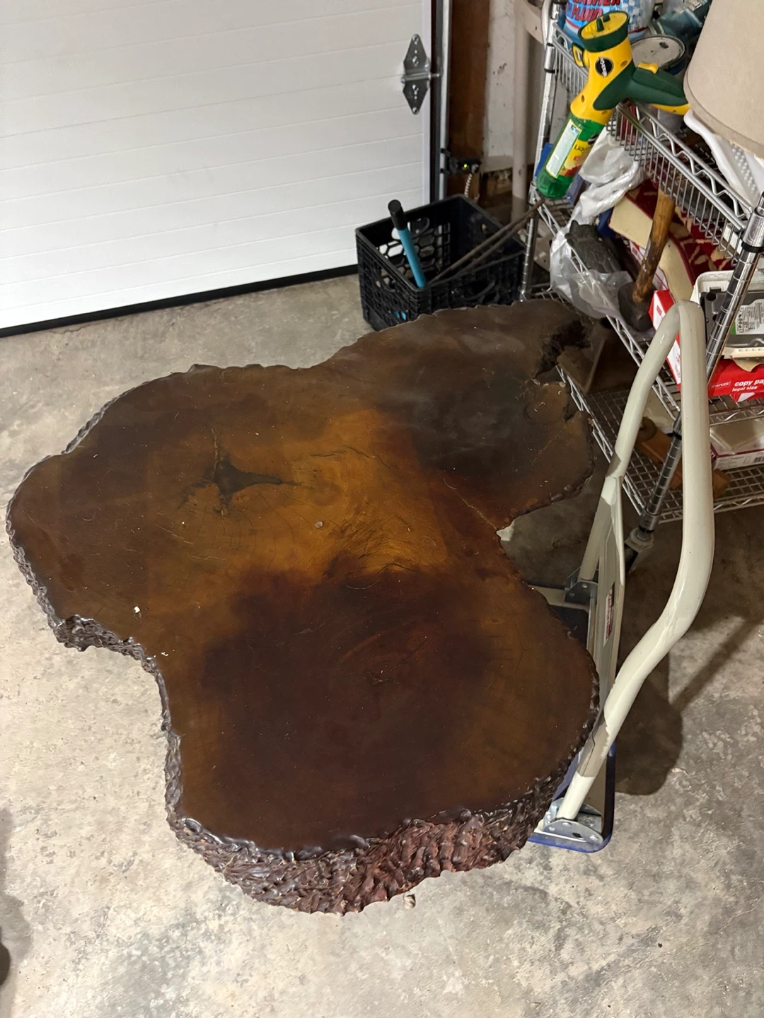 Live Edge Wooden Side Table