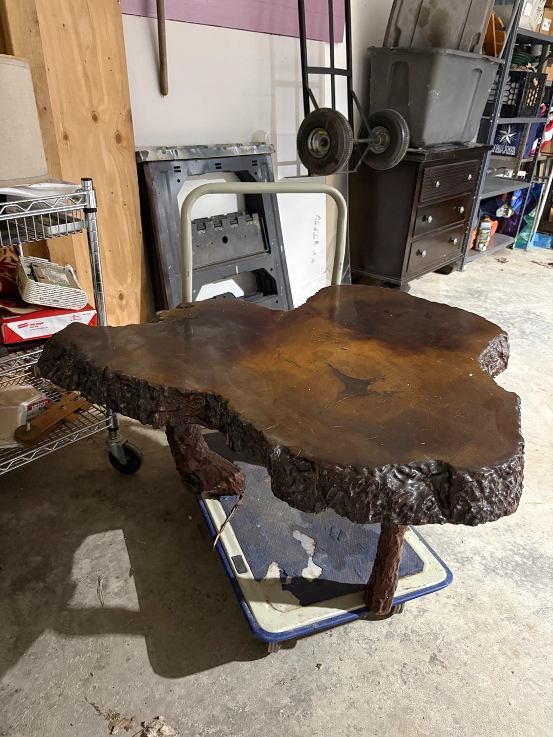 Live Edge Wooden Side Table - photo 2