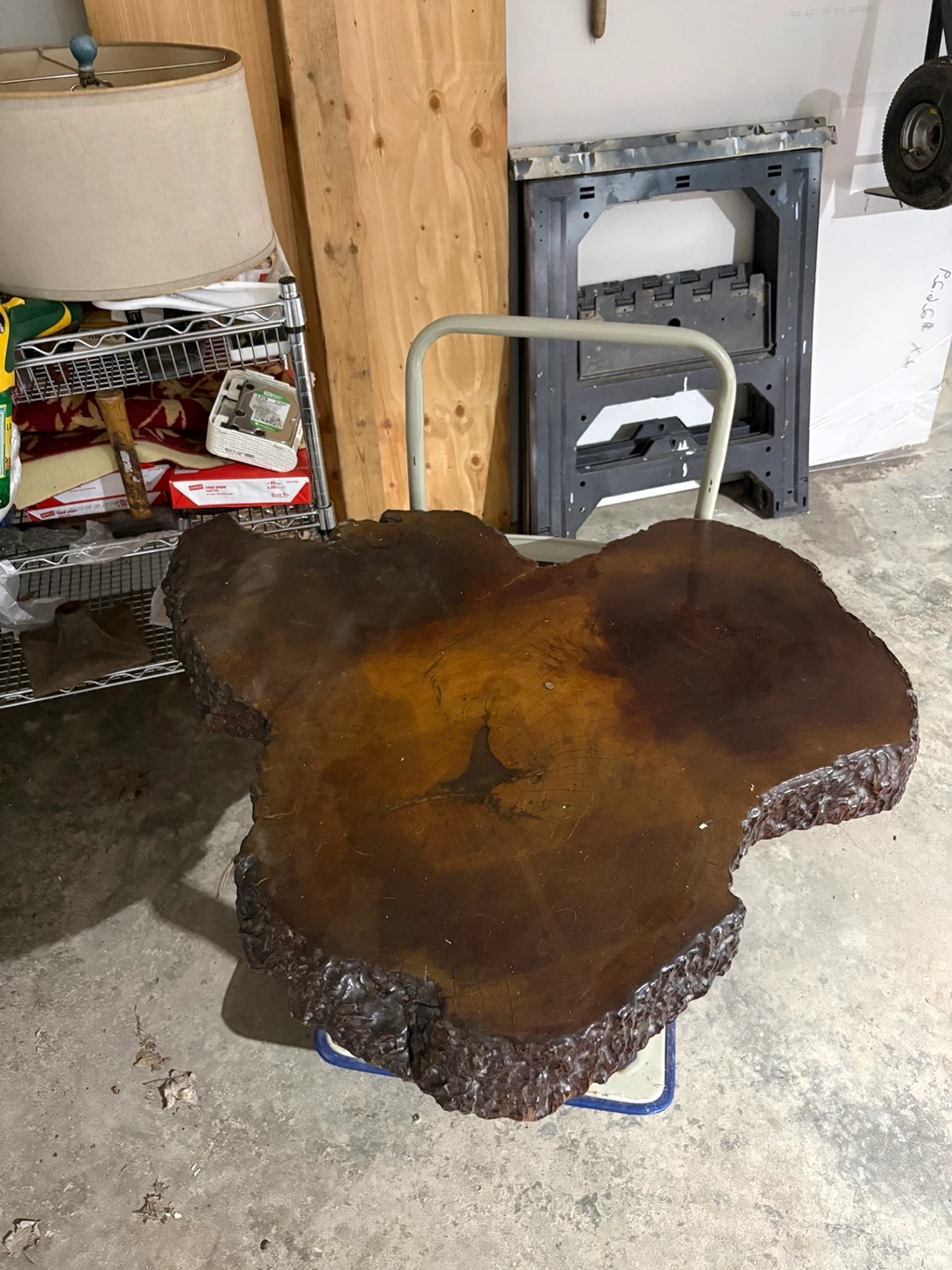 Live Edge Wooden Side Table - photo 4