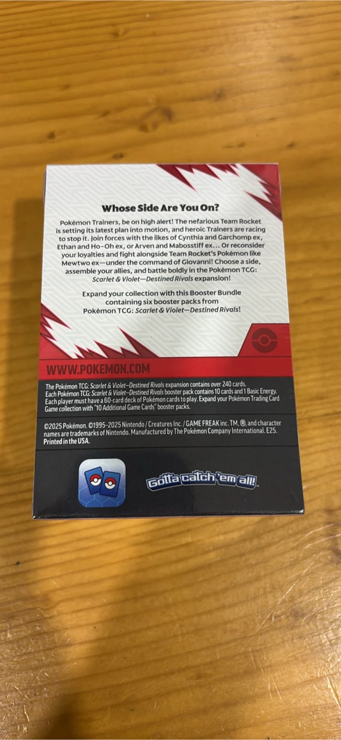 Pokémon TCG Scarlet & Violet Destined Rivals Booster Bundle - photo 2