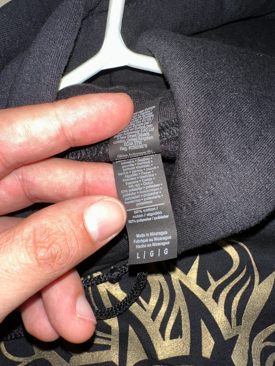 Black Gold Snoop Dog Hoodie Large - photo 2