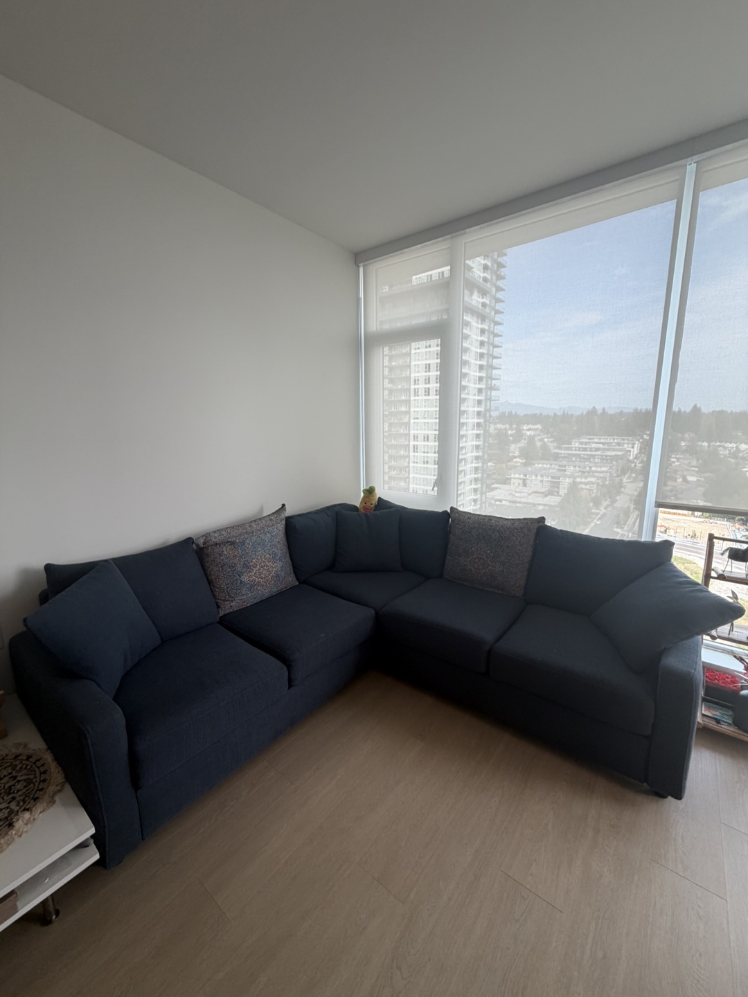 5-Seat Sectional Sofa – Dark Blue - photo 2