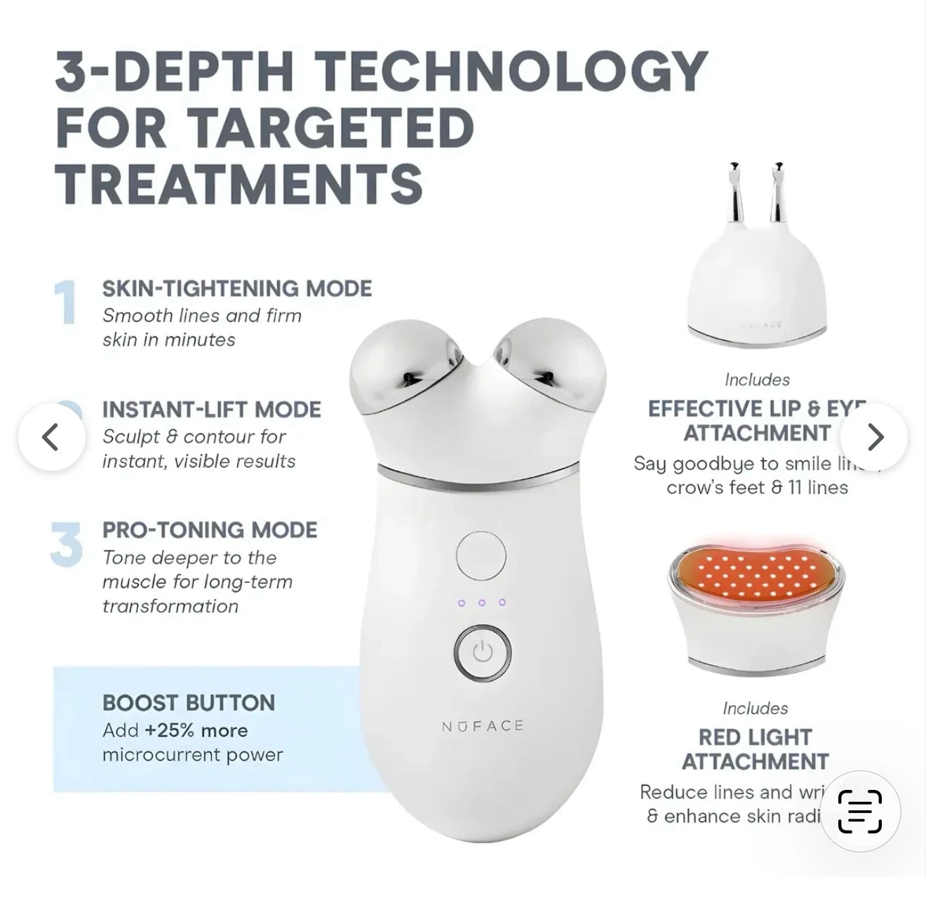 NuFACE Microcurrent Home Facial Device – 3 Attachments (479$)✨ - photo 2
