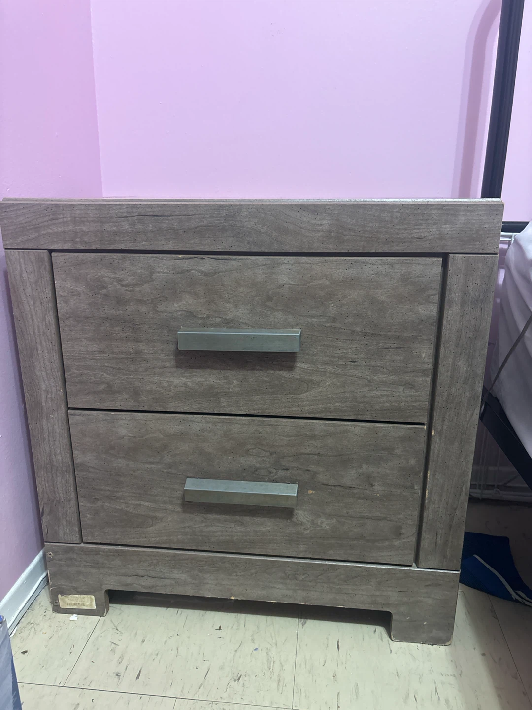 Rustic Two-Drawer Nightstand - photo 3
