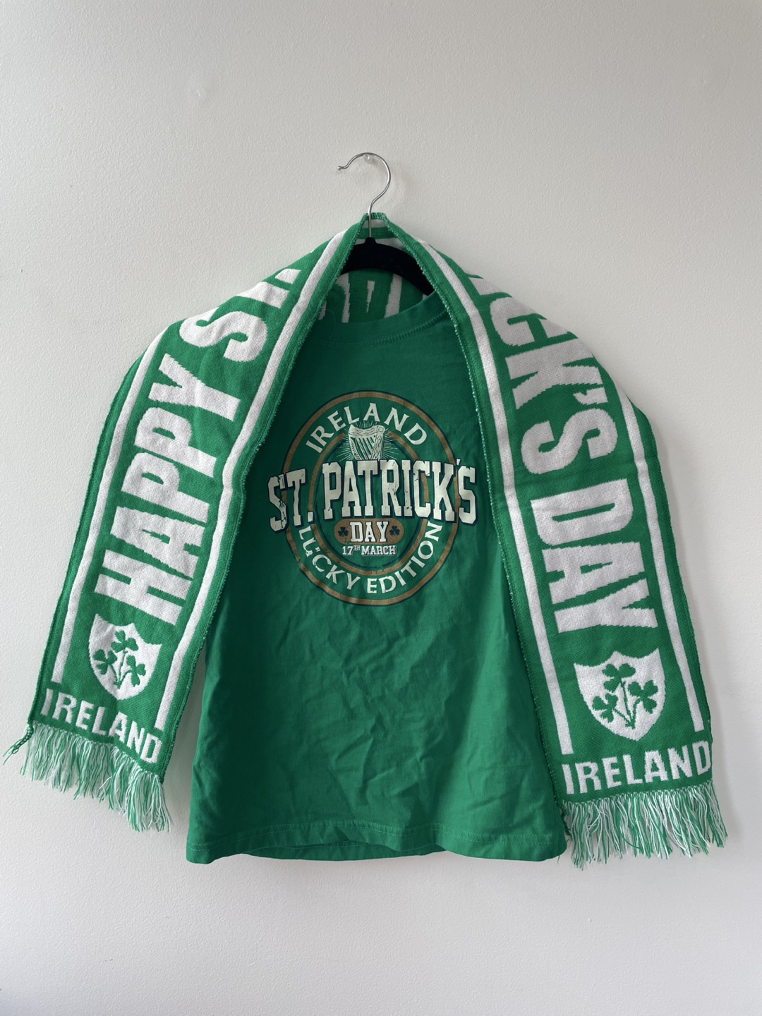 St. Patrick’s Day Shirt & Scarf