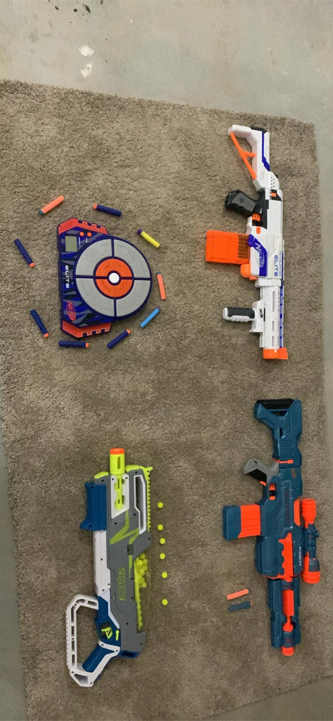 Nerf Blaster Collection with Target