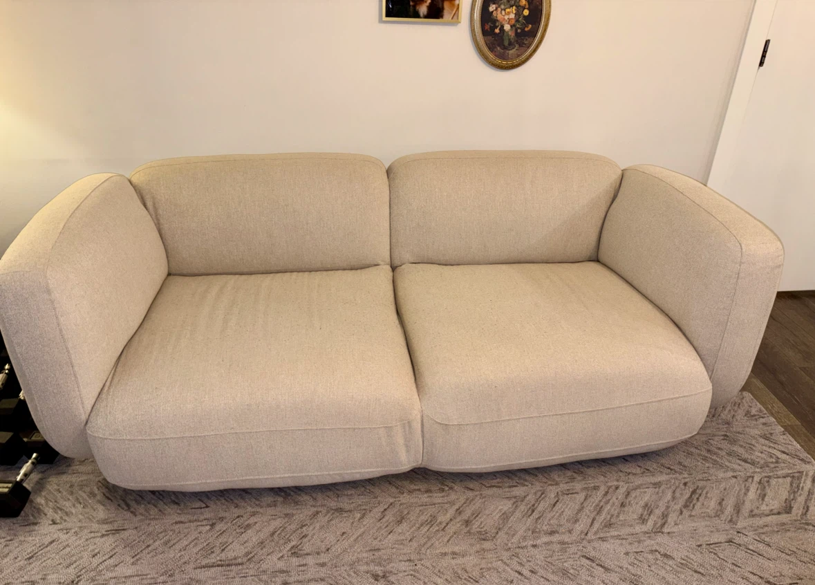 Sofa in Sand Chenille Tweed