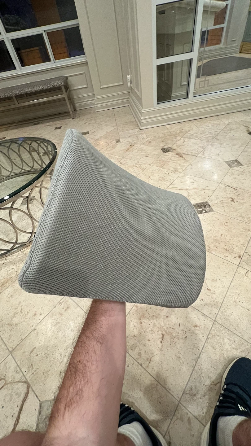 Grey Lumbar Support Cushion