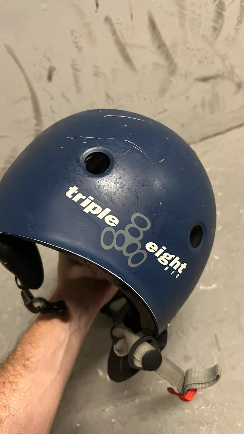 Triple Eight Blue Helmet with Goggles - photo 2