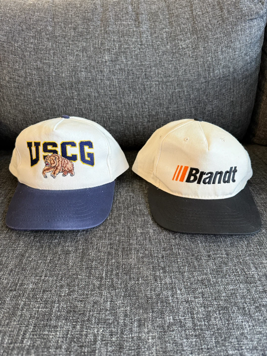 Vintage Snapback Hats - USCG and Brandt