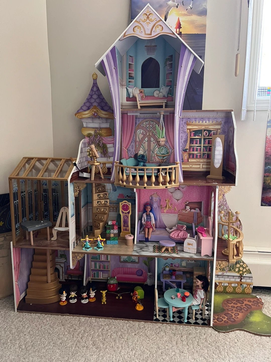 Disney Rapunzel Tangled Wooden Dollhouse