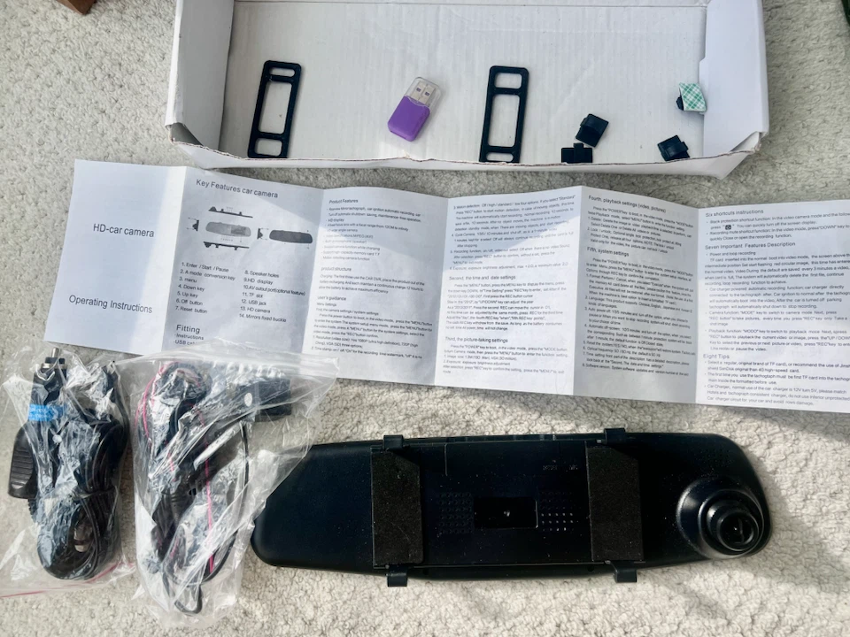 HD Car Mirror Dash Camera - photo 2