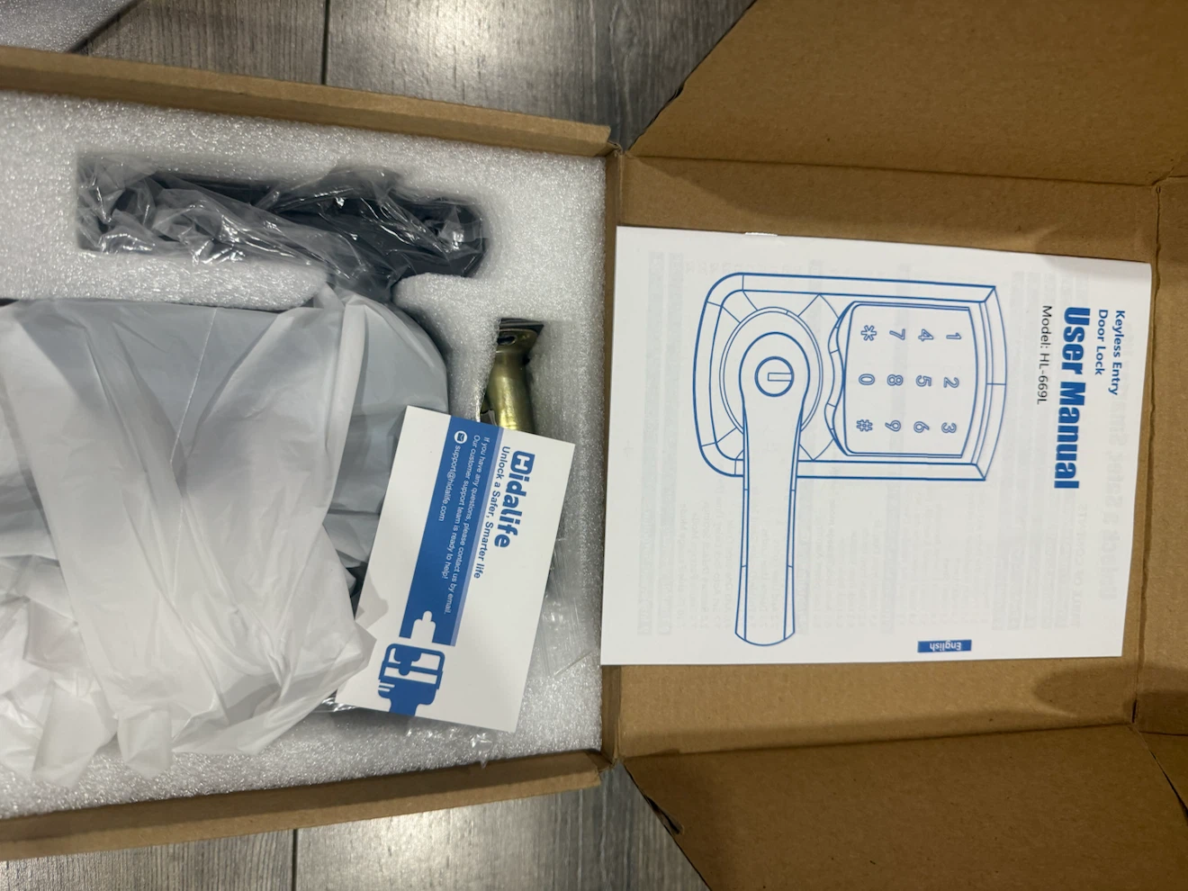 HIDALIFE Kyeless Entry Door Lock - photo 2