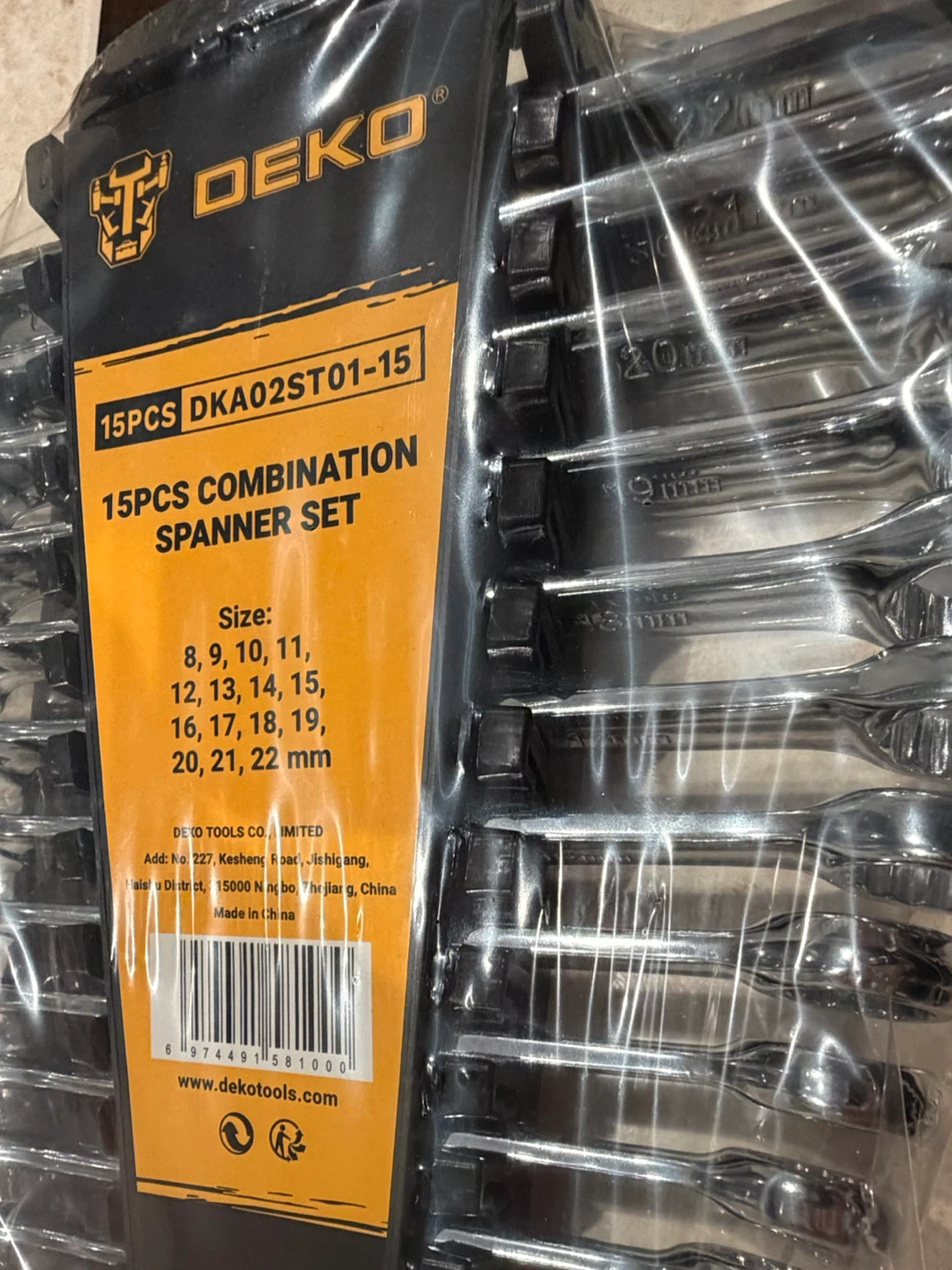New DEKO Metric Combination Wrench Set - photo 3