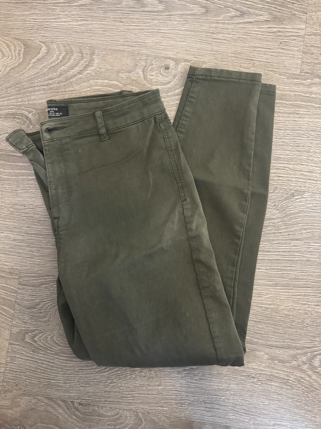 Bershka Olive Green Pants - photo 2