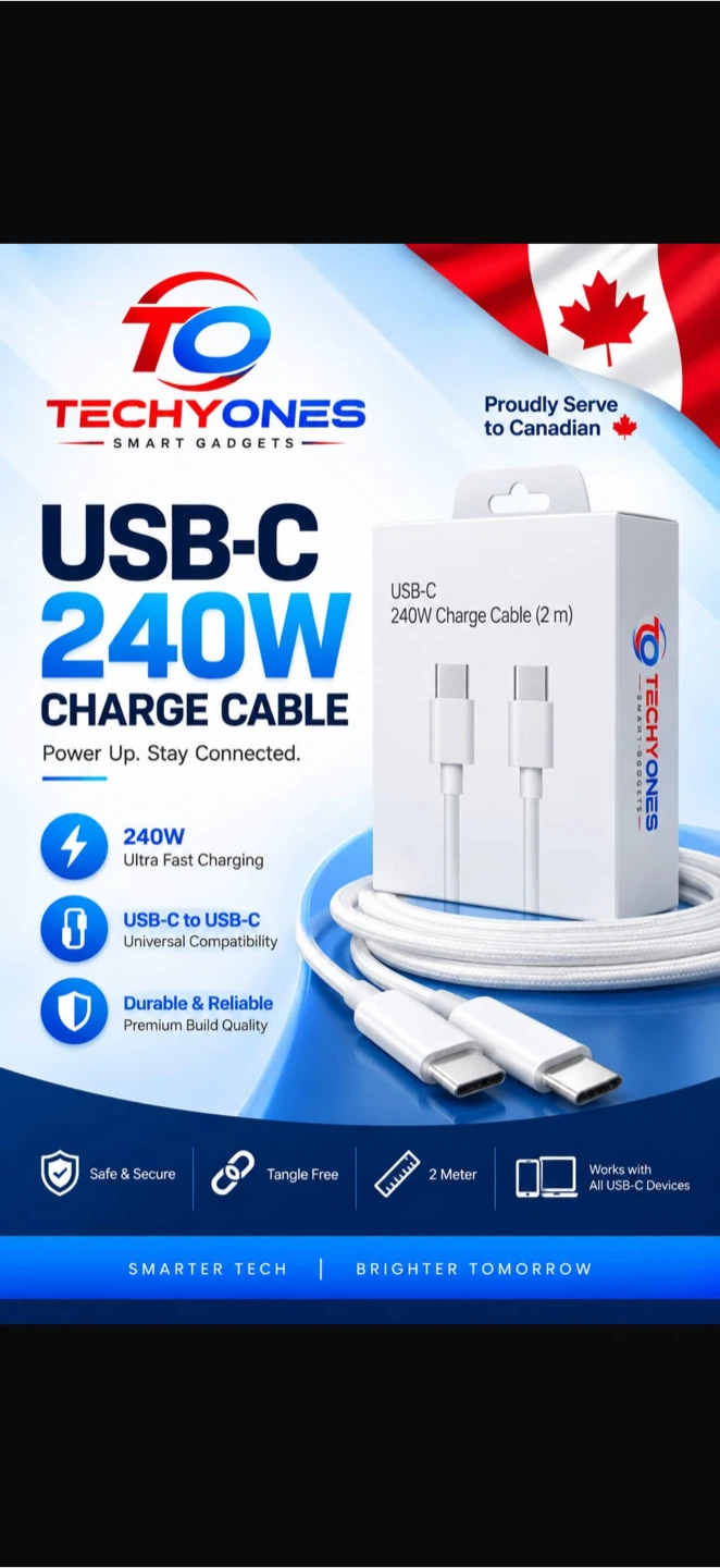 USB-C 240W Charge Cable 2m